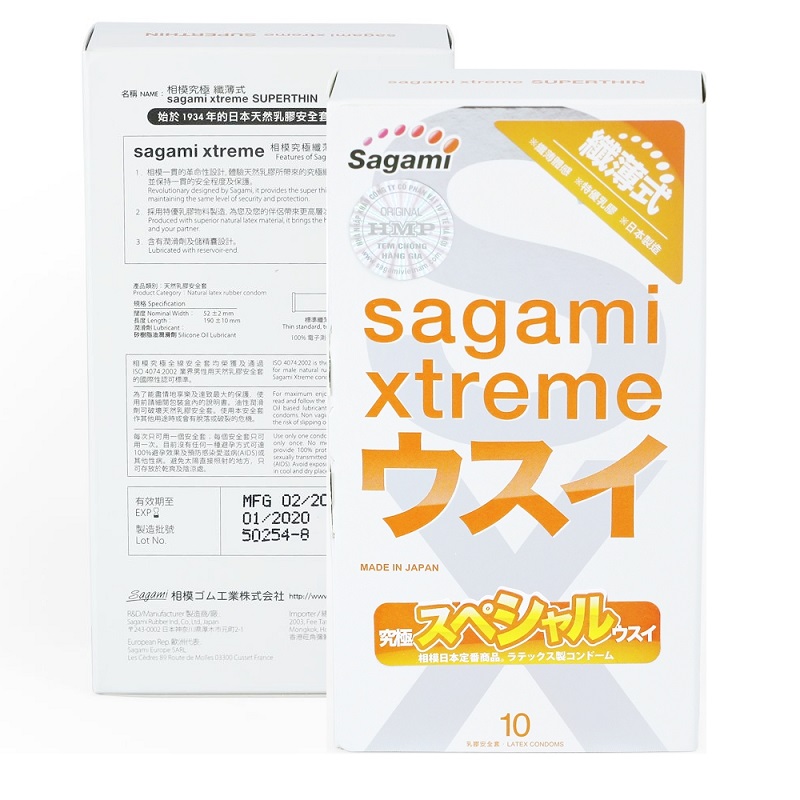 Sagami Xtreme Super Thin (10 chiếc) 4 Bao cao su sieu mong Sagami xtreme Superthin Hop 10 Chiec 2