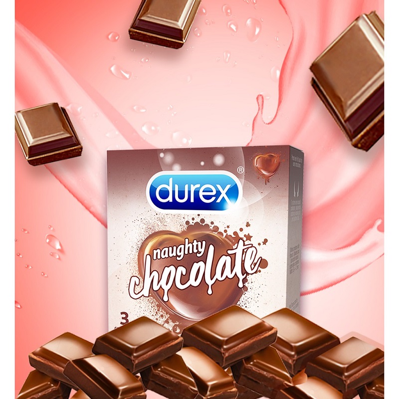 Durex Naughty Chocolate (3 chiếc) 4 bao cao su Durex Naughty Chocolate 2