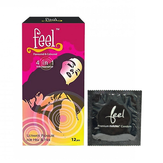 Feel 4 in 1 (12 chiếc) 3 bao cao su feel 4in1 keo dai thoi gian hop 12 cai 2