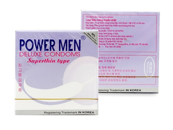 Power Men Superthin Type (3 chiếc) 8 bao cao su powermen superthin 1