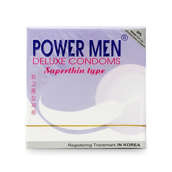 Power Men Superthin Type (3 chiếc) 1 bao cao su powermen superthin 2