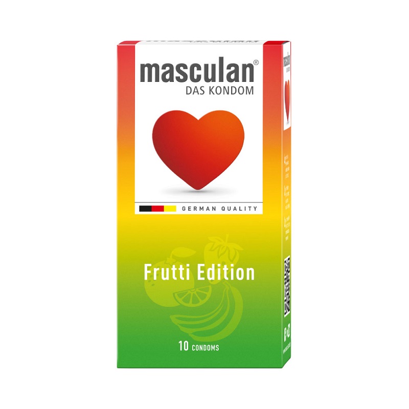 Bao cao su Masculan Frutti Edition - Hương hoa quả (10 bao) 1 bao cao su masculan frutti edition 1