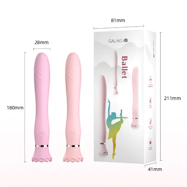 Que Rung Cao Cấp Galaku Ballet (10 chế độ, hít tường) 2 que rung cao cap galaku ballet 10 che do 2