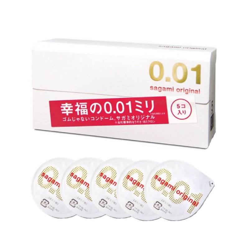 Bcs Siêu Mỏng Sagami Original 0.01 (5 chiếc) 2 Bao cao su sieu mong sagami original 001 2